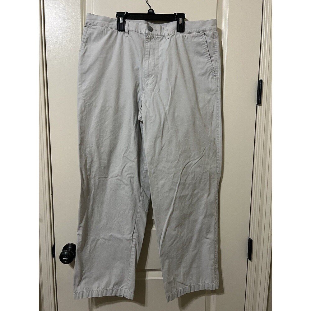 Patagonia Men's Twill Traveler Chino Flat Front Casual Comfort Light Gray 38x31